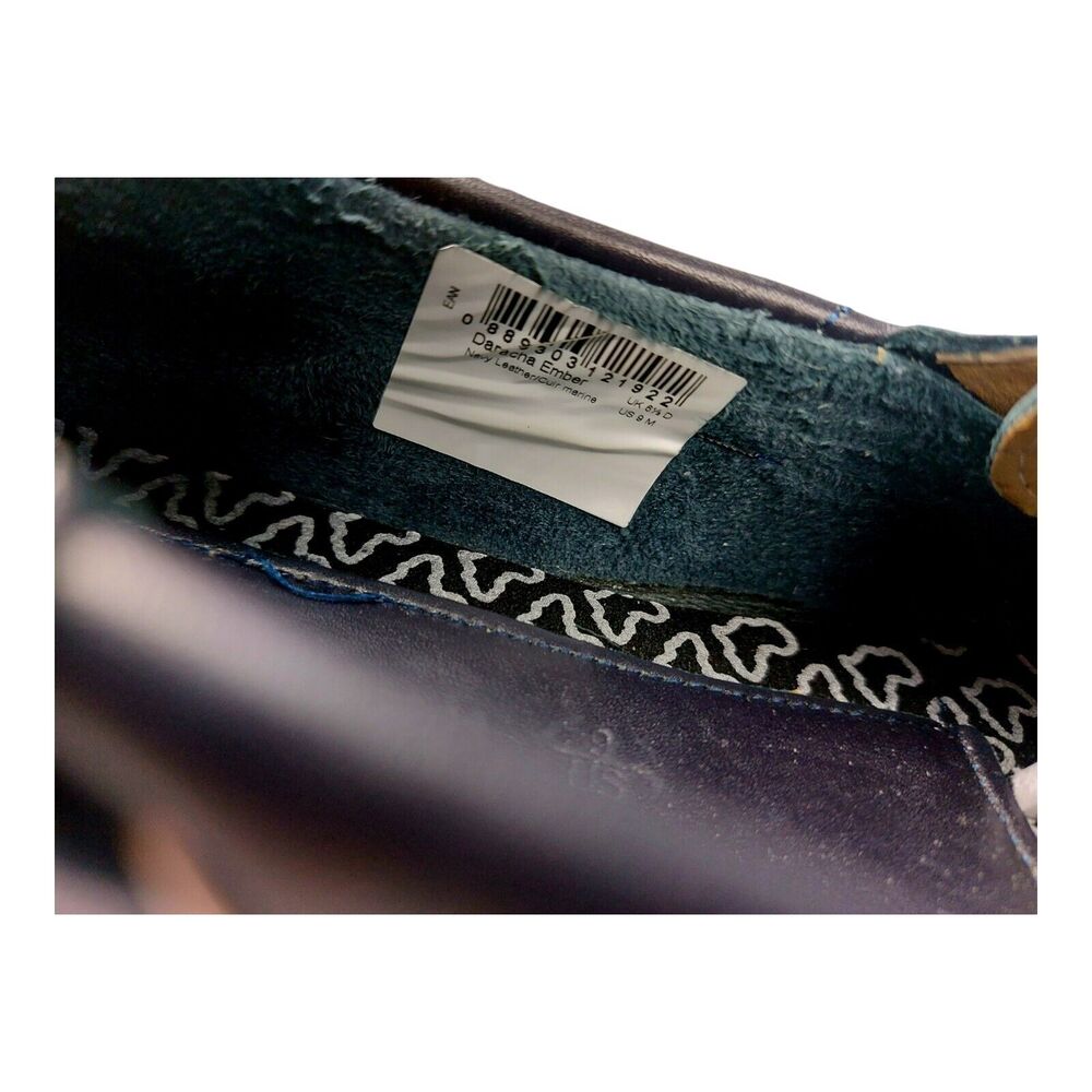 Soul Of Africa Womens Leather Boat Shoes Size 9 Blue White - Picture 8 of 9